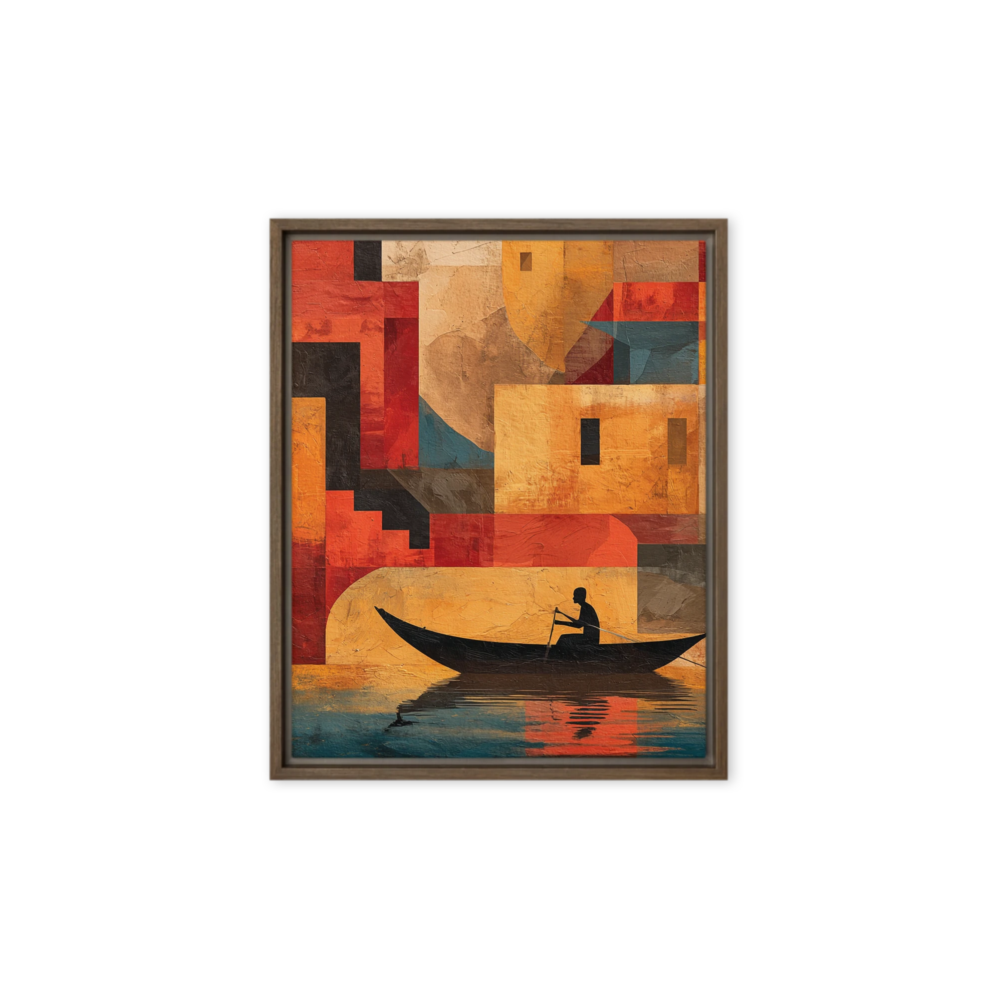 Cubist River Journey
