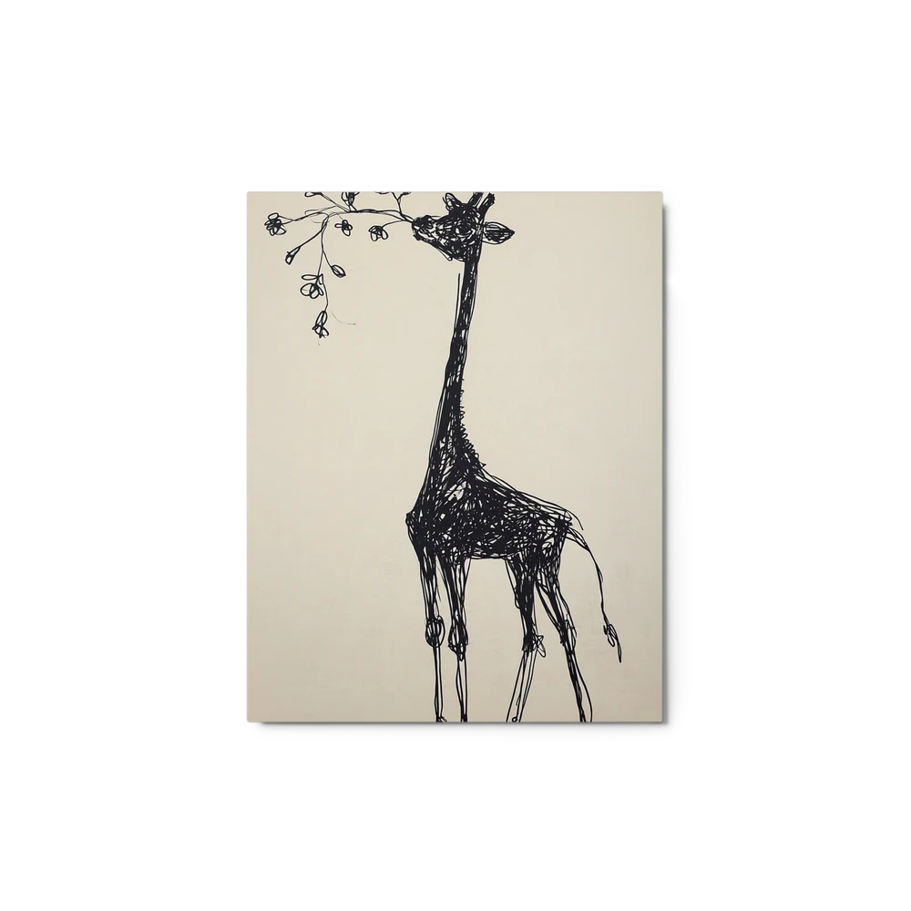 Scribbled Giraffe | Art Print
