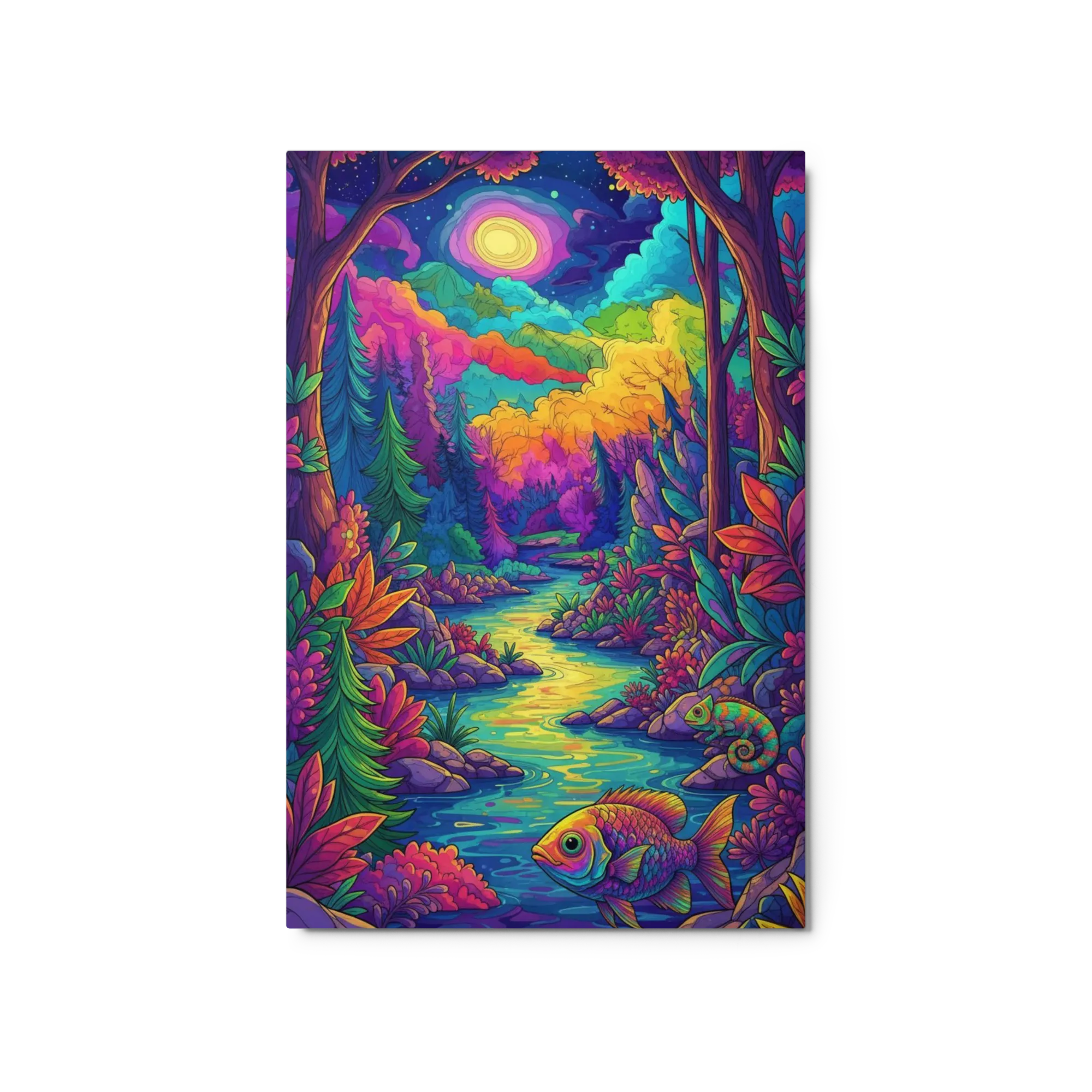 Neon River Journey