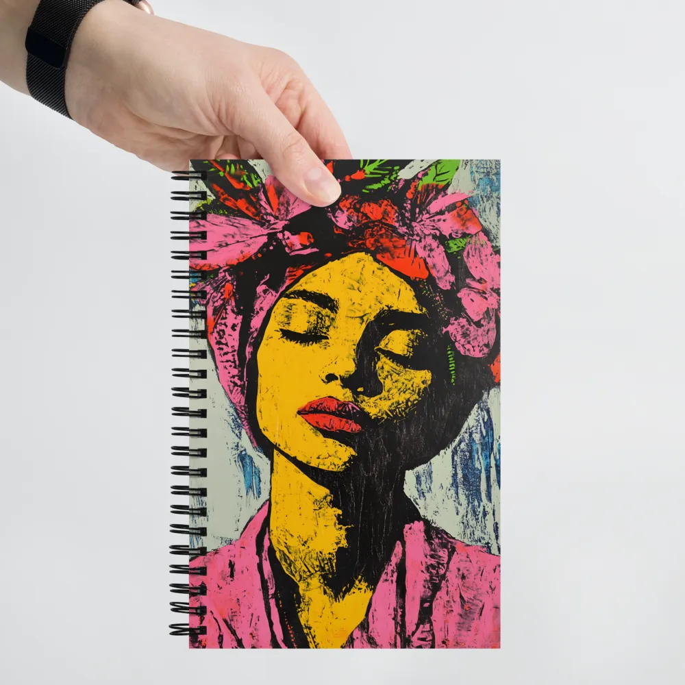 Floral Headwrap Portrait 
 Spiral Notebook | 140 pages