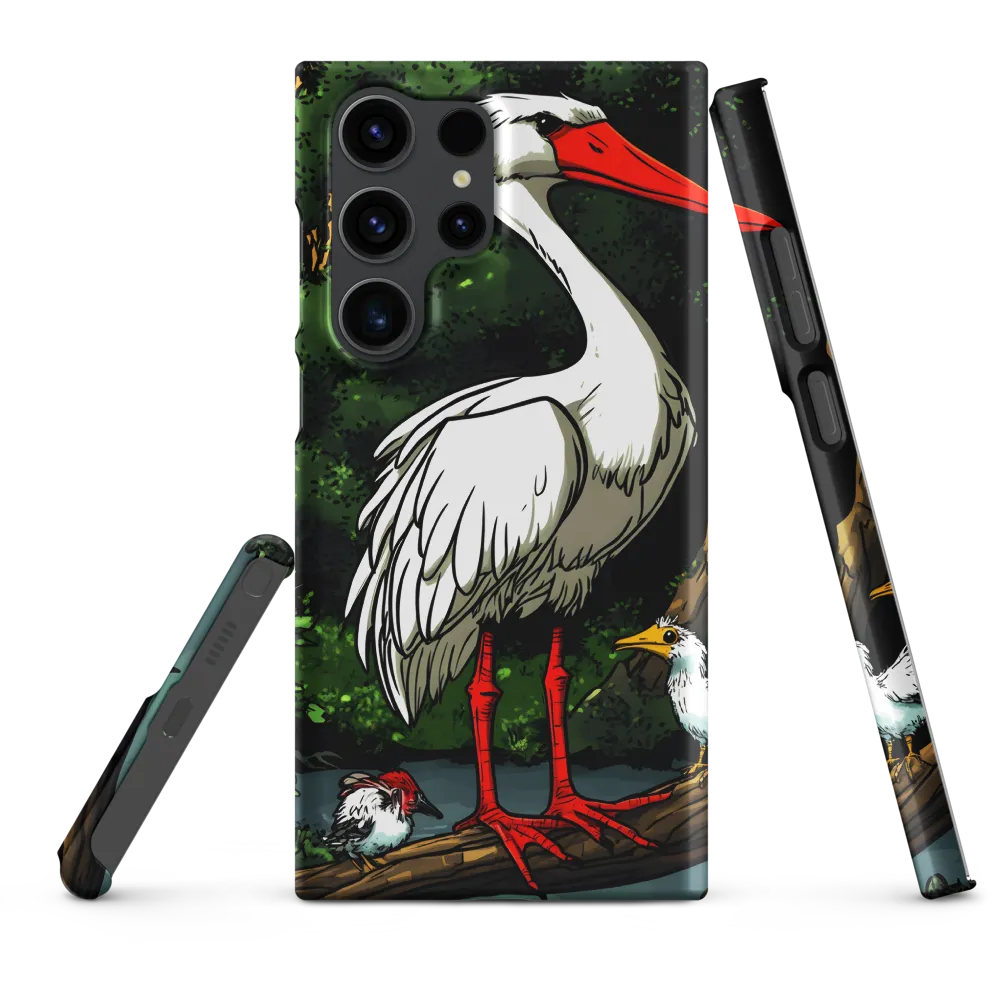 Stork and Birds in Nature | Phone Case