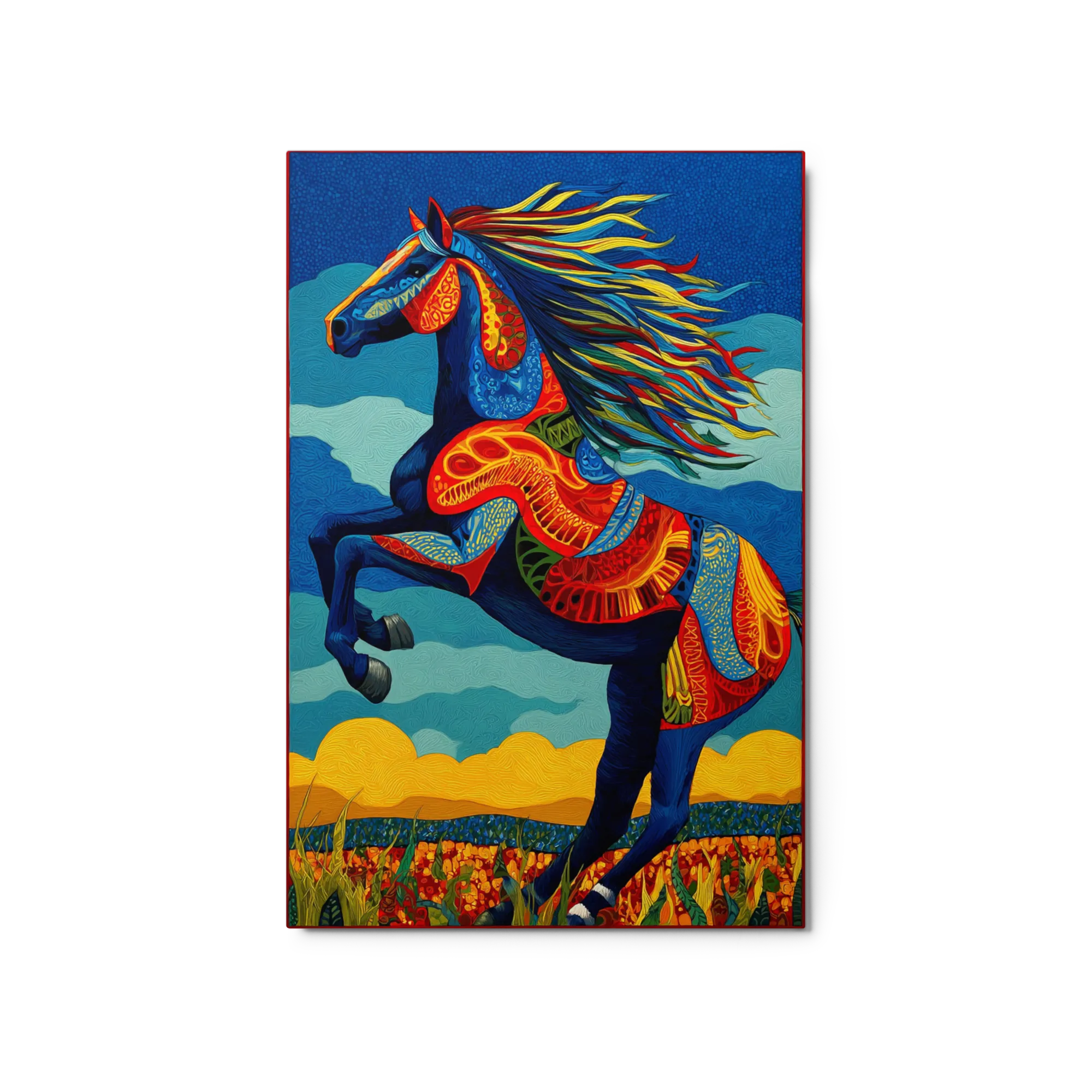 Prancing Mosaic Stallion