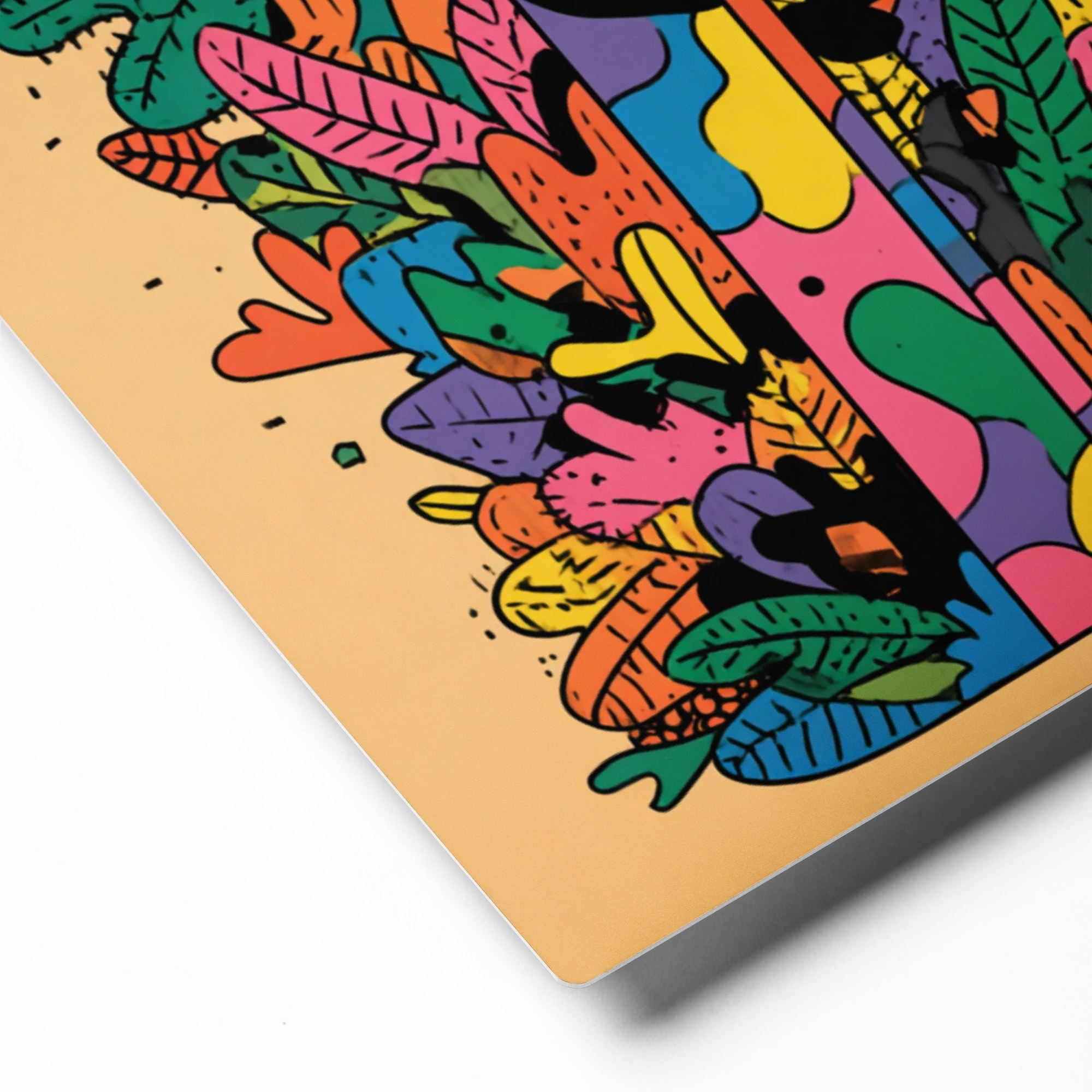 Whimsical Rainbow Giraffe | Art Print