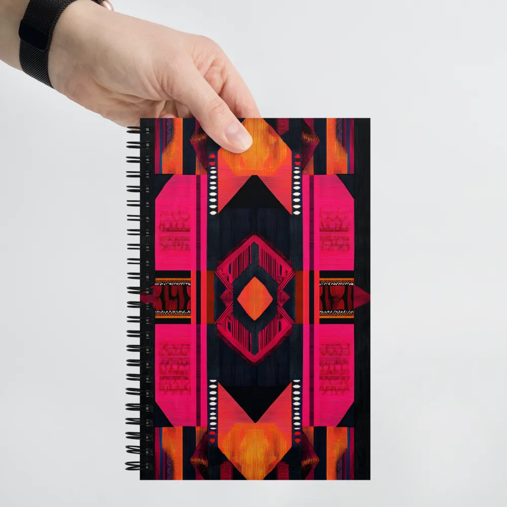 Vibrant Tribal Geometry 
 Spiral Notebook | 140 pages
