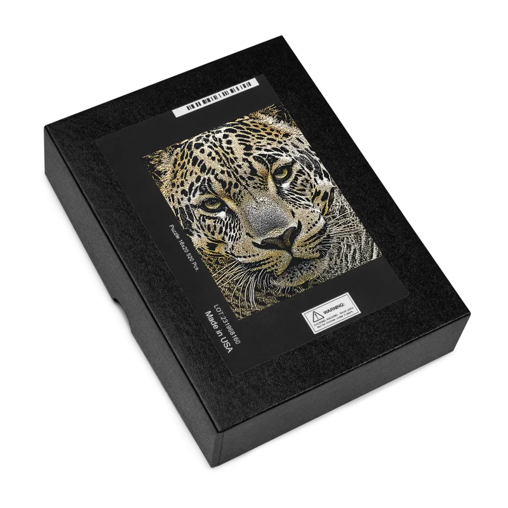 Intense Jaguar 
 Jigsaw Puzzle in Tin Box