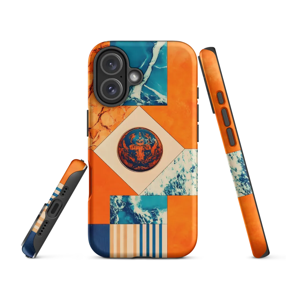 Abstract Geometric Design with Textures | Phone Case