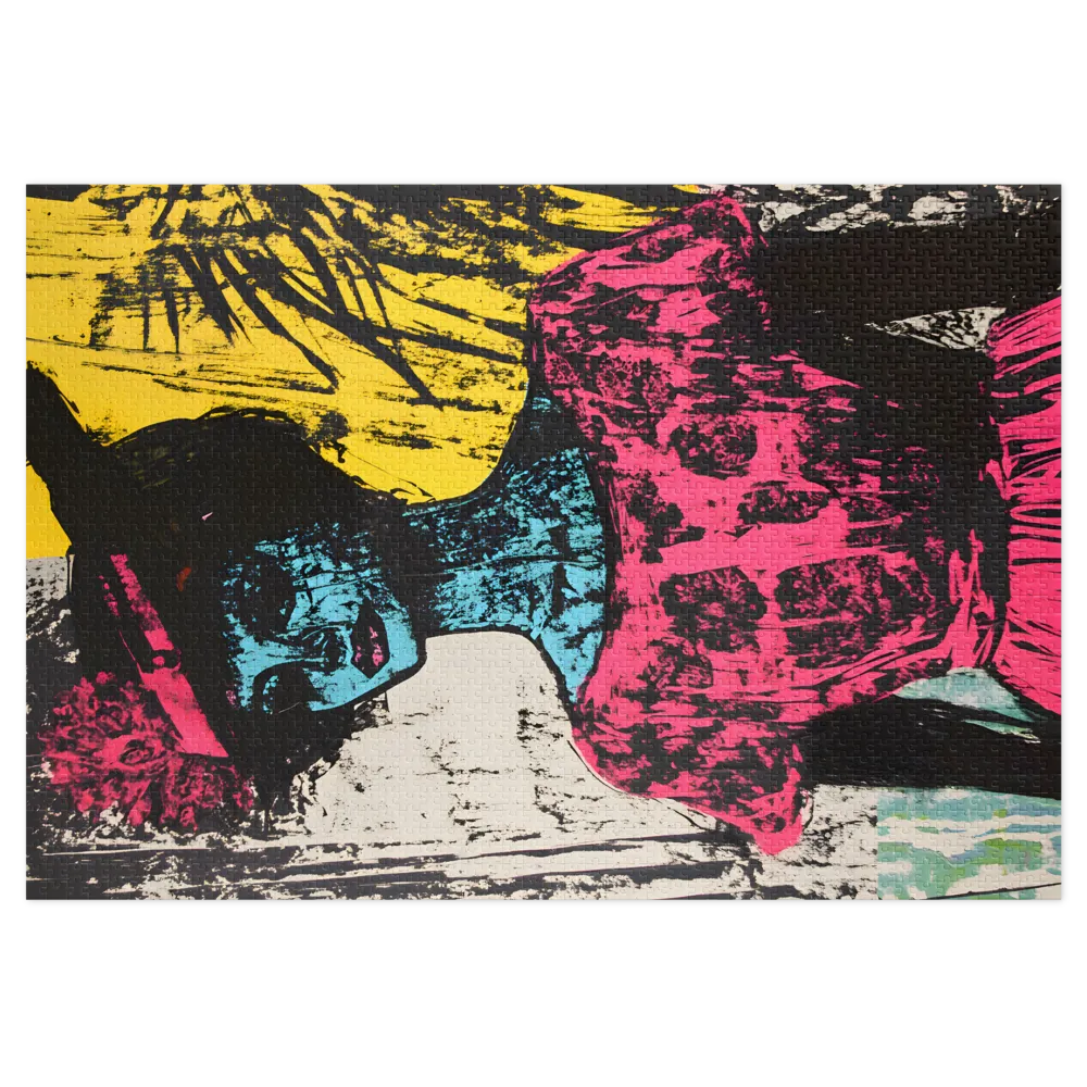 Retrato Neo Pop 
 Puzzle em caixa de metal