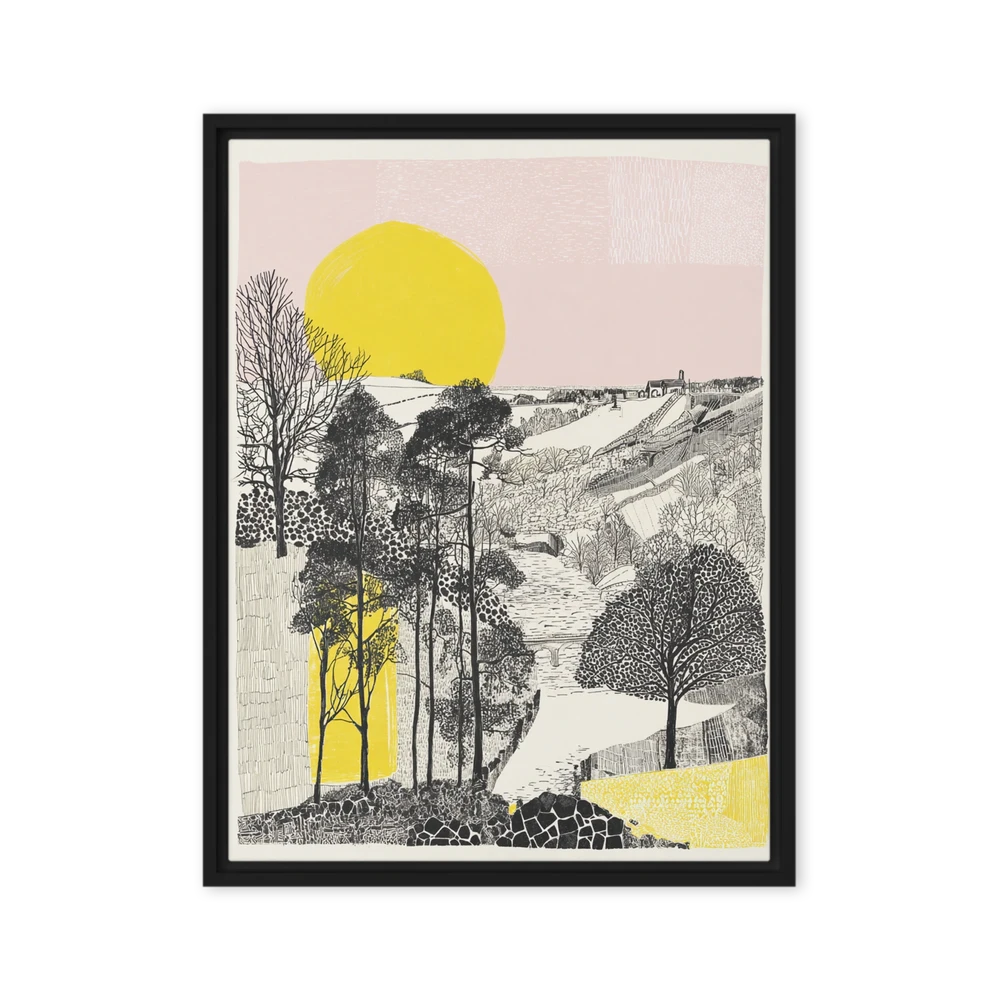 Golden Sun Over the Valley | Art Print