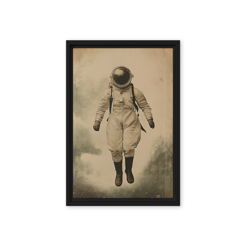 Astronaut's Sepia Drift | Art Print