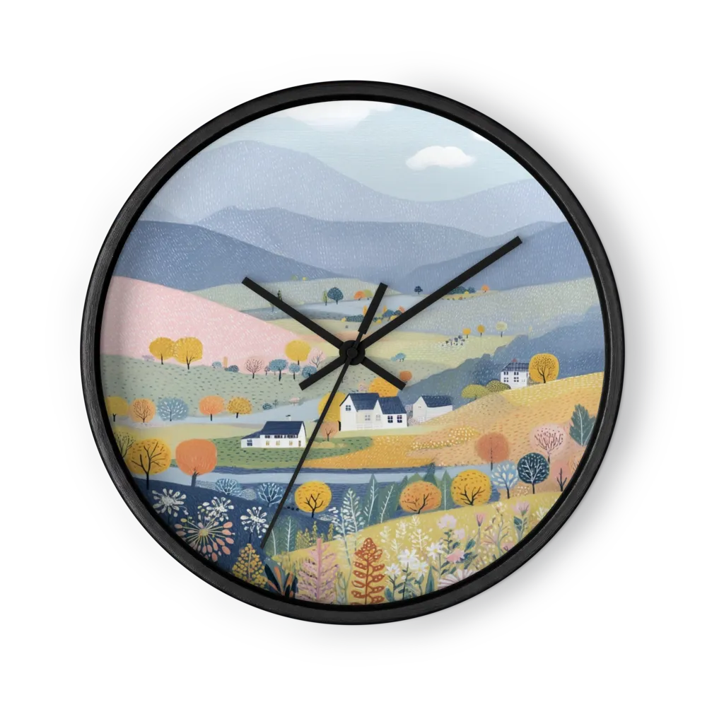 Valley in Bloom | Wall Clock