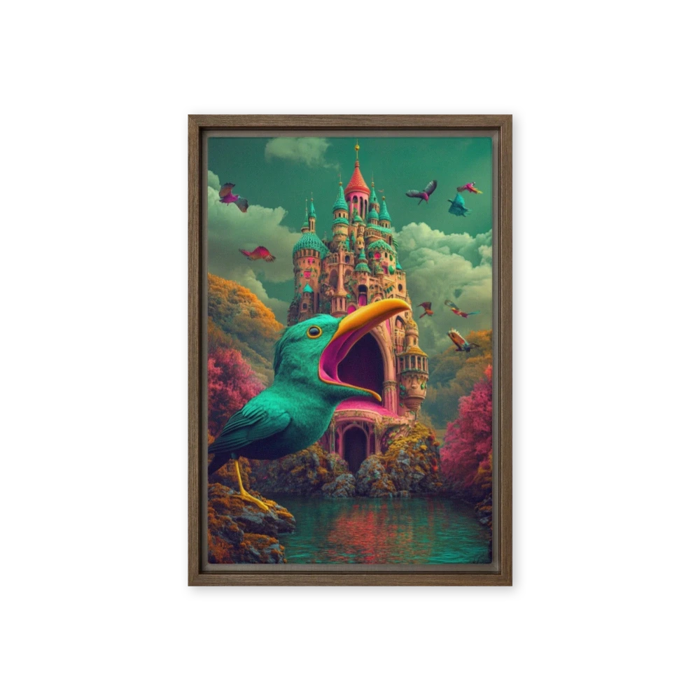 Surreal Castle and Bird