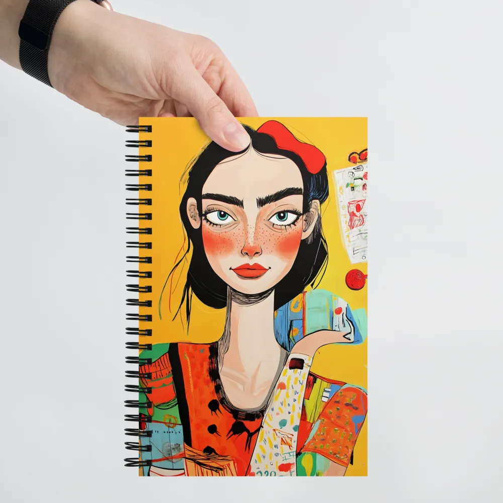 Expressive Pop Art Portrait 
 Spiral Notebook | 140 pages