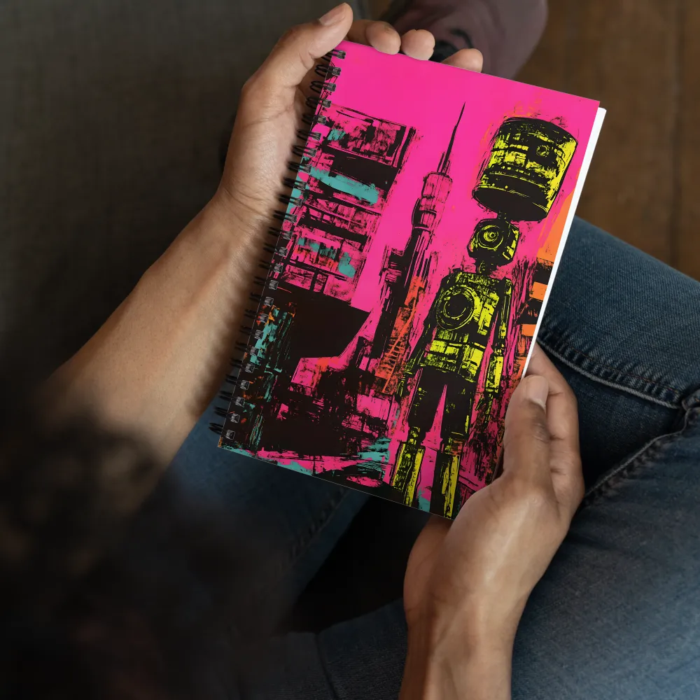 Neon Dystopian Future 
 Spiral Notebook | 140 pages