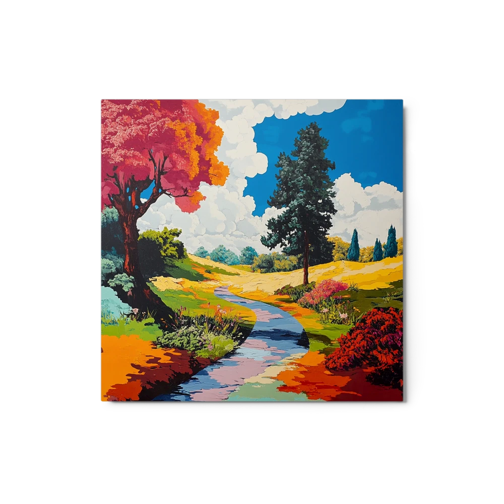 Impressionistic Landscape with River | Art Print