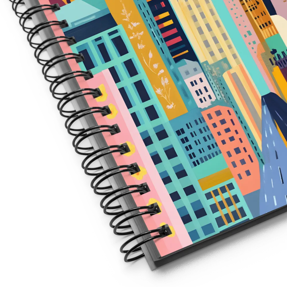 Vibrant Urban Canvas 
 Spiral Notebook | 140 pages