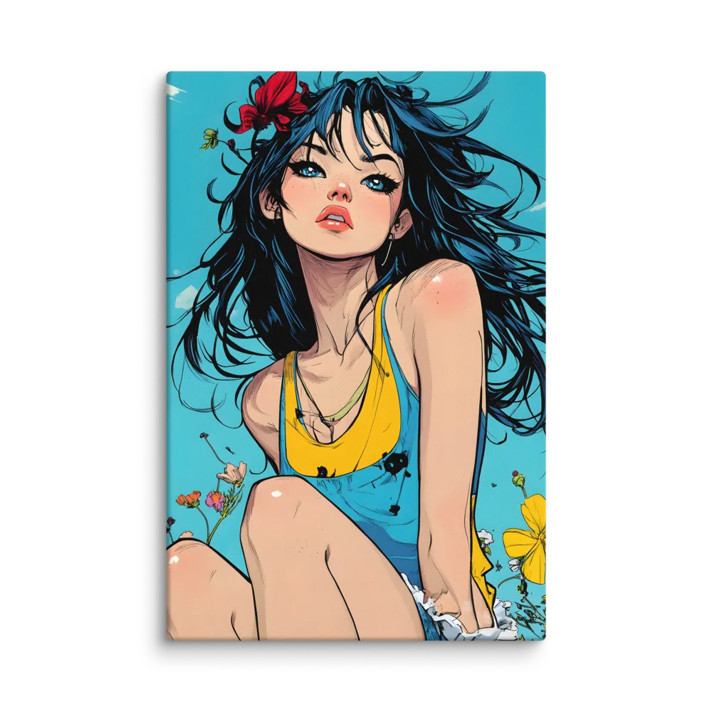 Summer Bloom Portrait 
 Canvas | 32″x 48″
