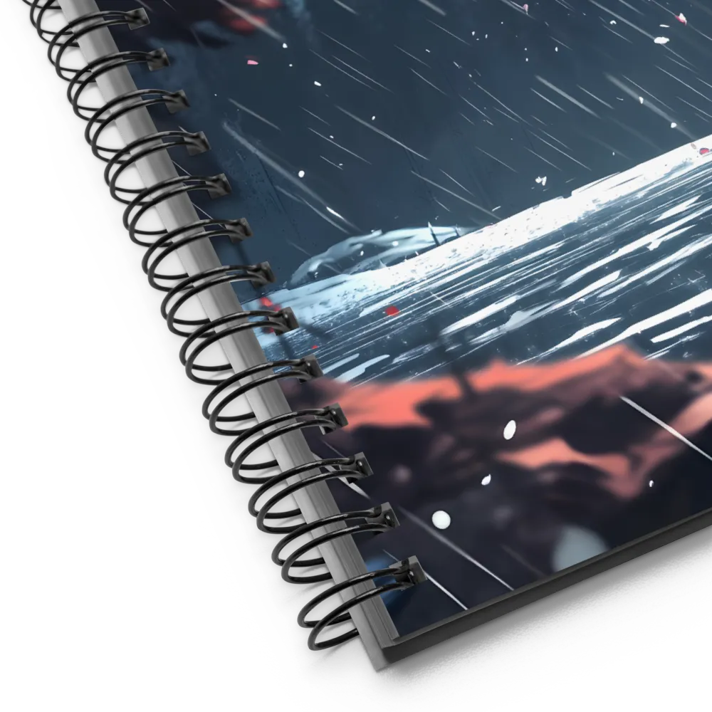 Rainy Mountainscape Flight 
 Spiral Notebook | 140 pages