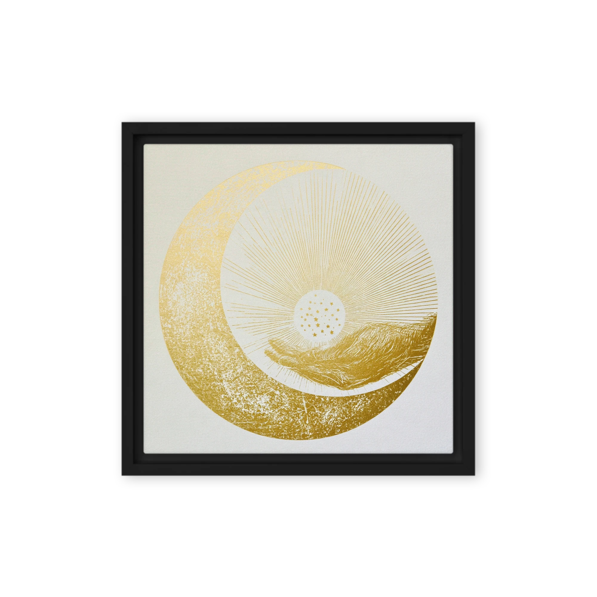 Celestial Hand and Crescent Moon | Art Print