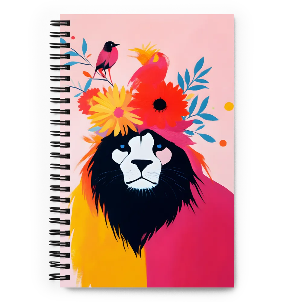 The Floral Lion 
 Spiral Notebook | 140 pages