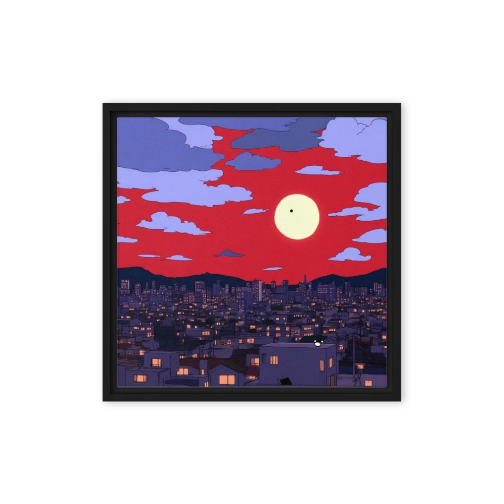 Red Sky Over the City