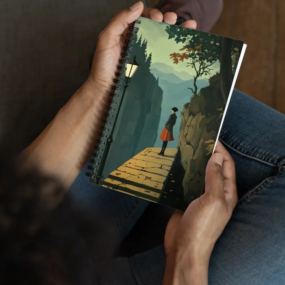Contemplation at the Canyon Edge 
 Spiral Notebook | 140 pages