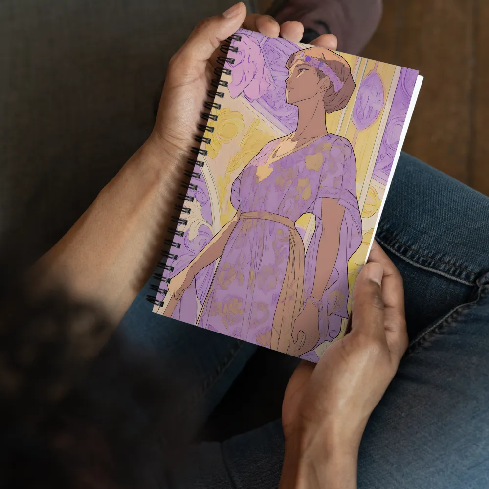 Grace of Lavender Gold 
 Spiral Notebook | 140 pages