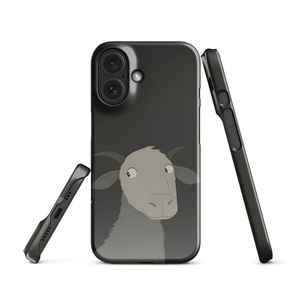 Whimsical Goat in Darkness