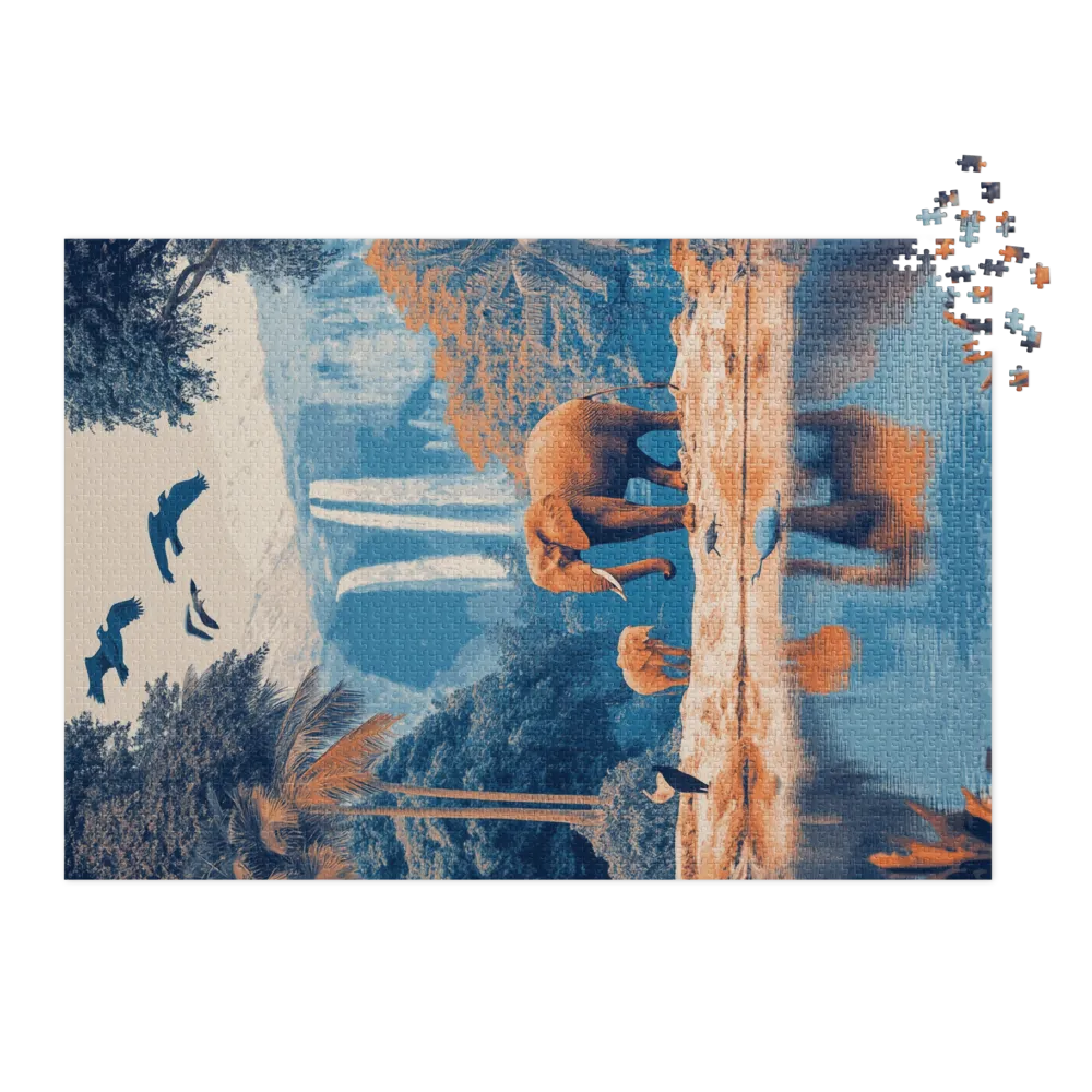 Oase der Riesen 
 Puzzle in Metalldose