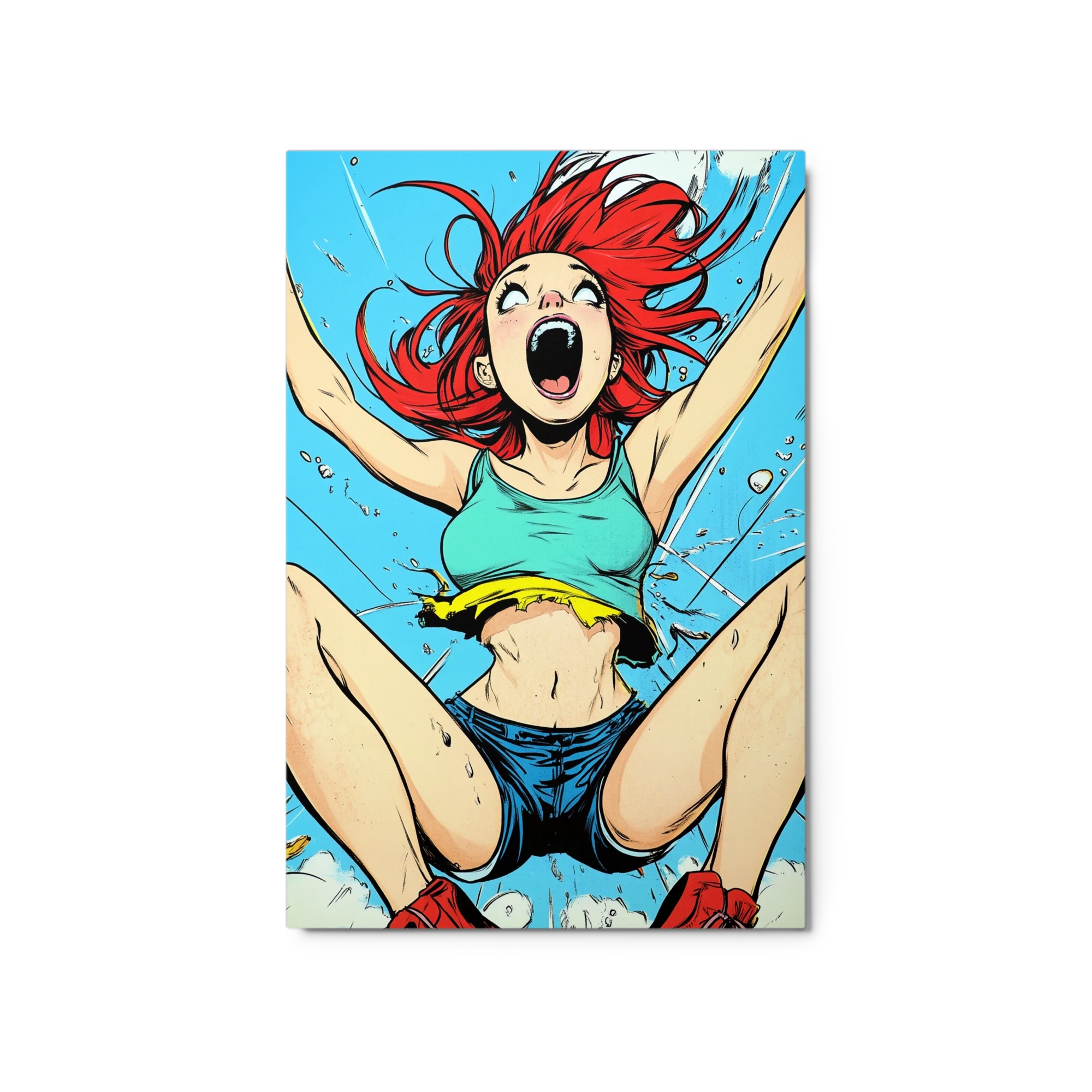 Joyful Woman Splashing