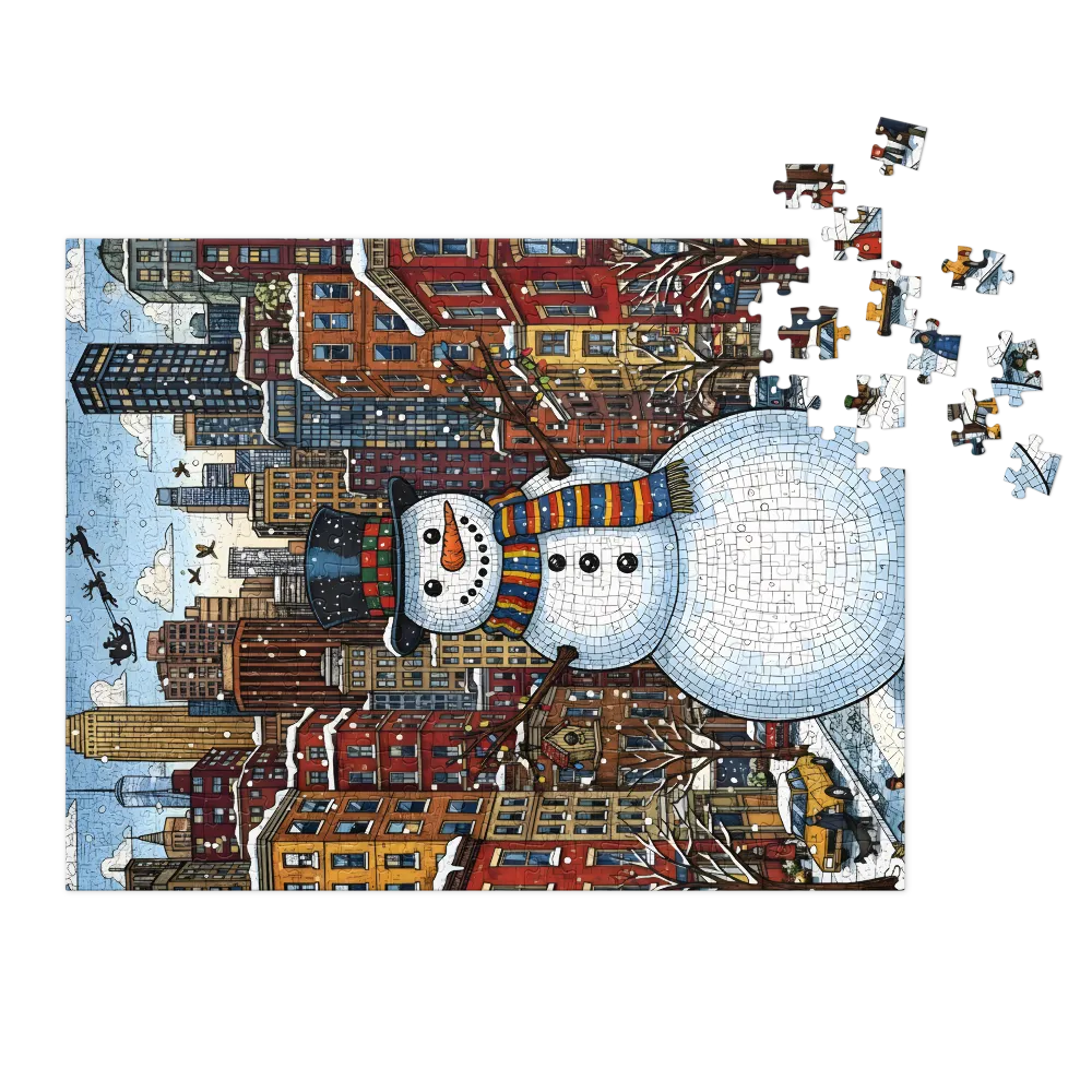 Urban Snowman Mosaic
