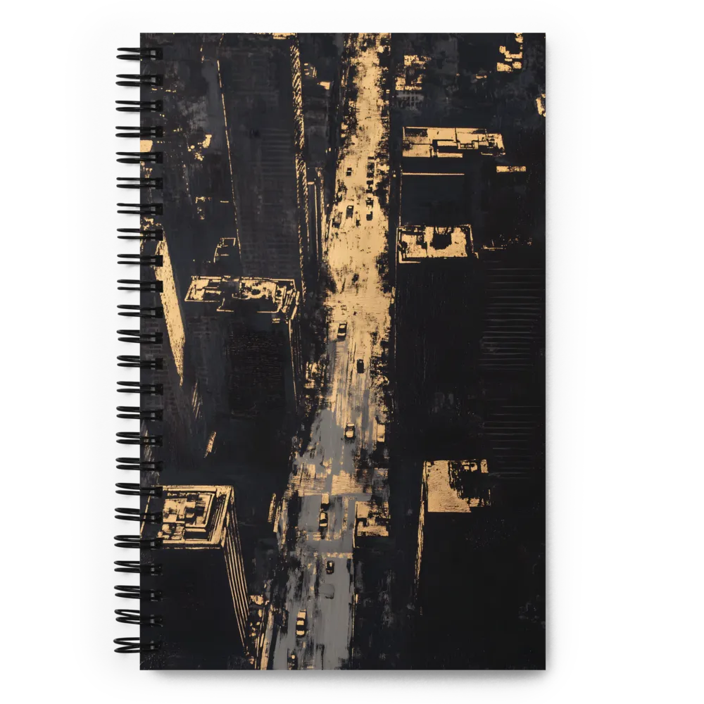 Urban Golden Echoes 
 Spiral Notebook | 140 pages
