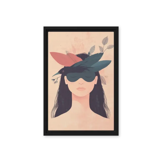Enigmatic Bird Mask | Art Print
