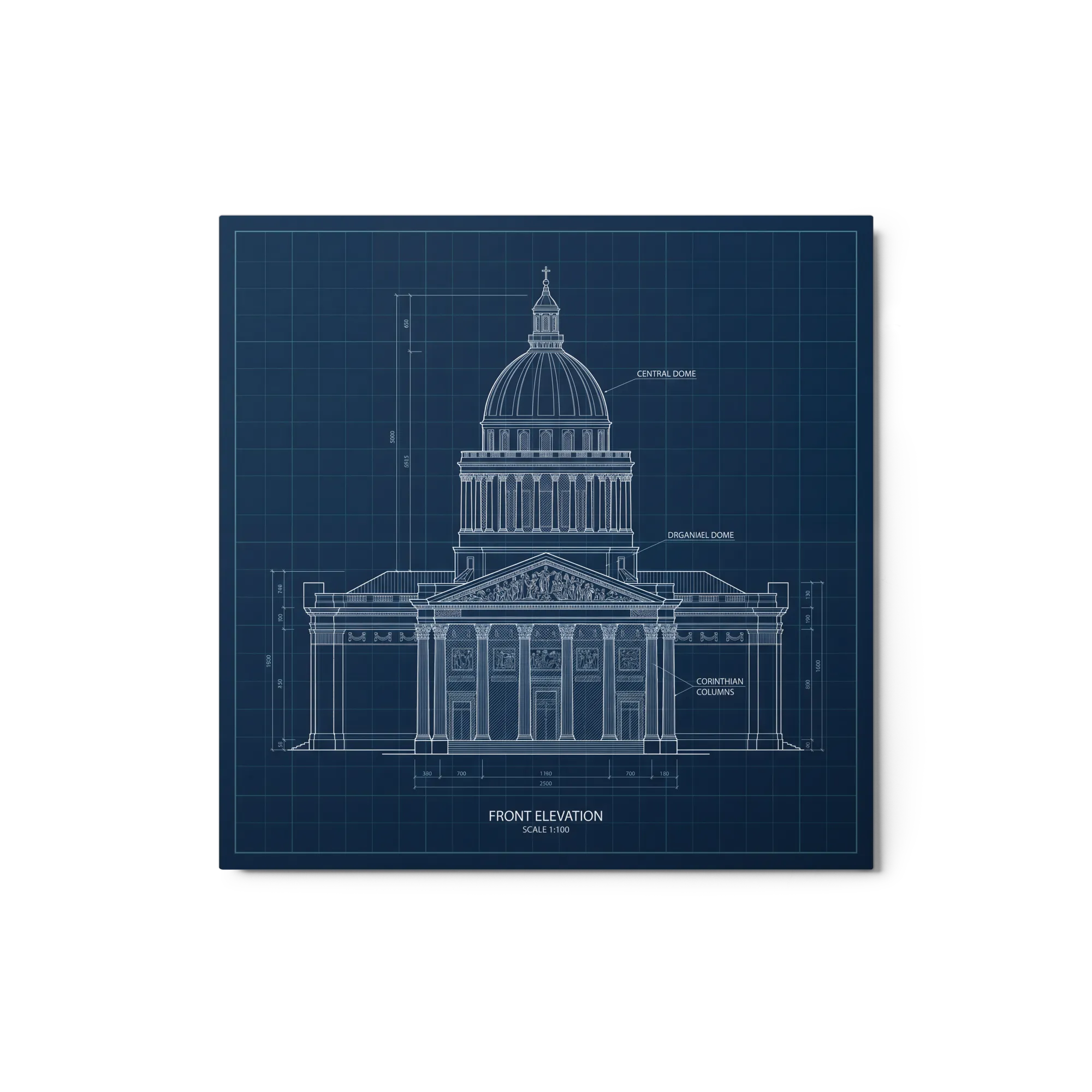 Neoclassical Building Blueprint