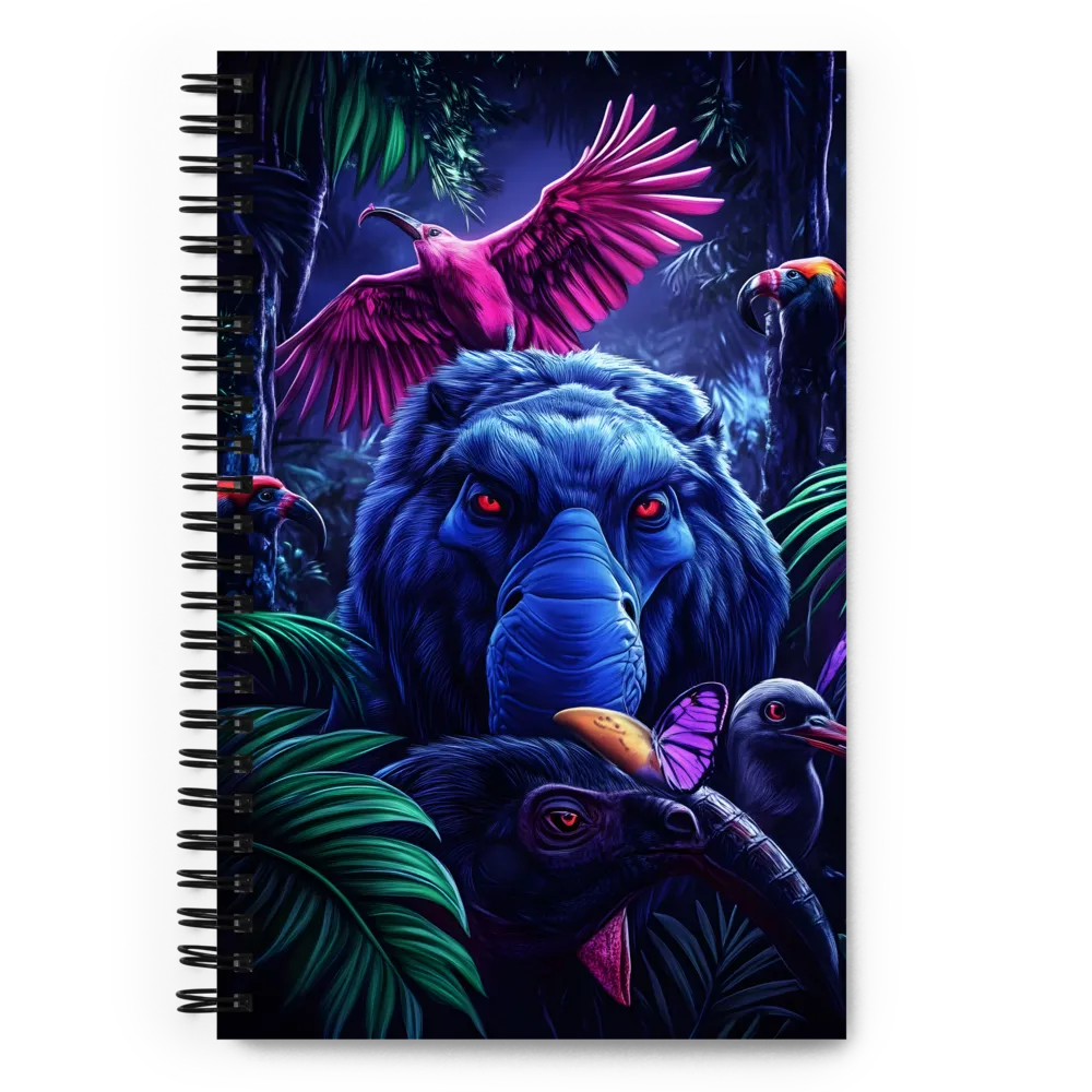 Bioluminescent Jungle Denizens 
 Spiral Notebook | 140 pages