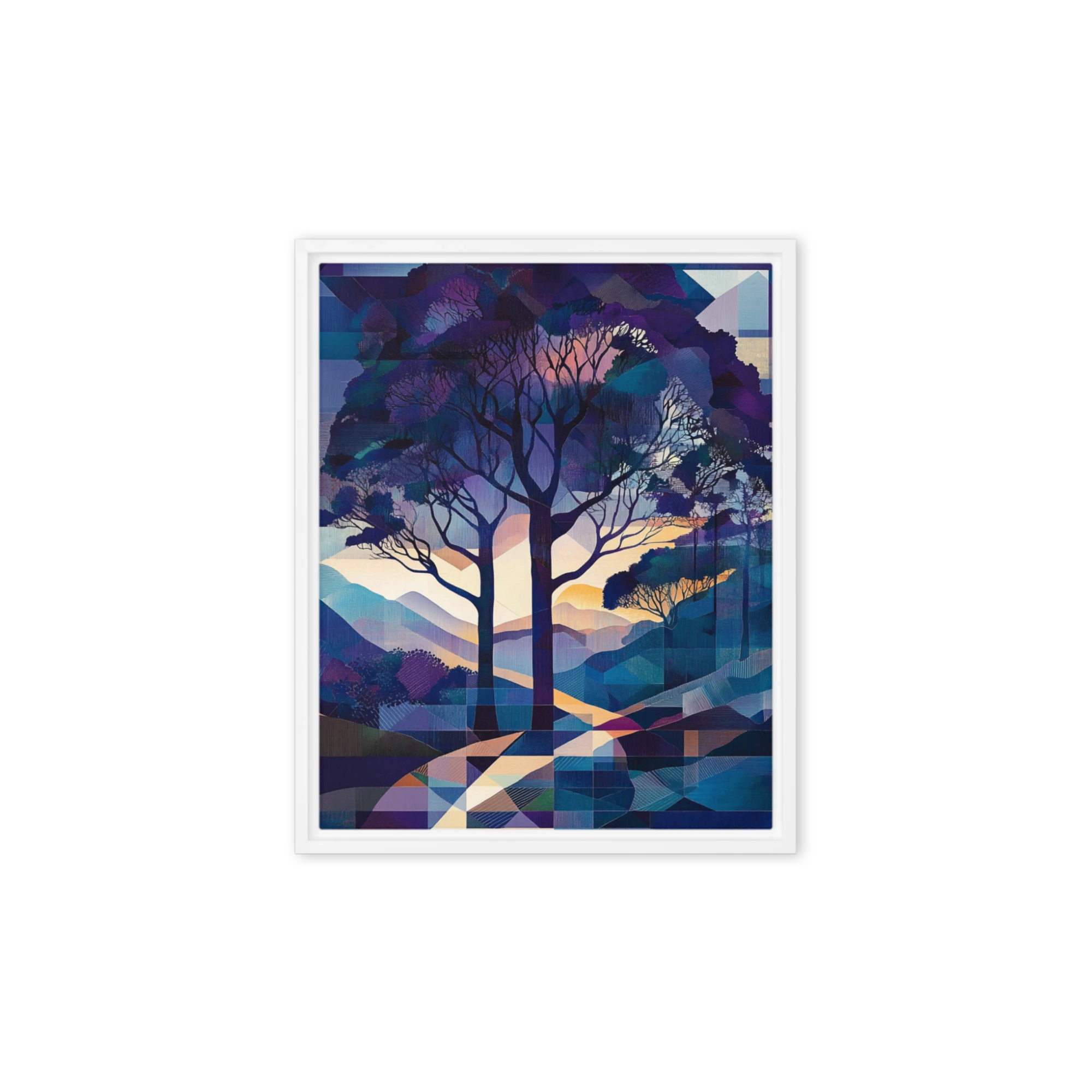 Stained Glass Forest Twilight | Art Print