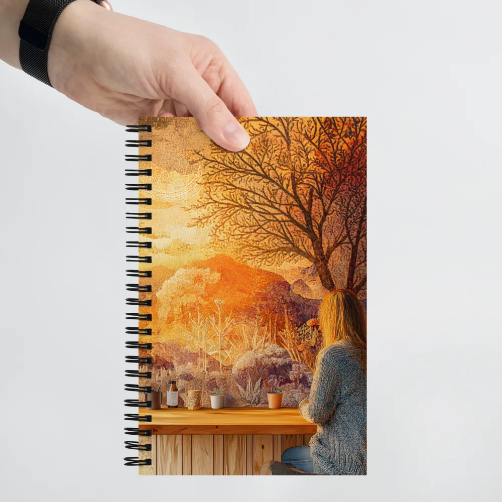 Autumnal Tapestry Landscape 
 Spiral Notebook | 140 pages