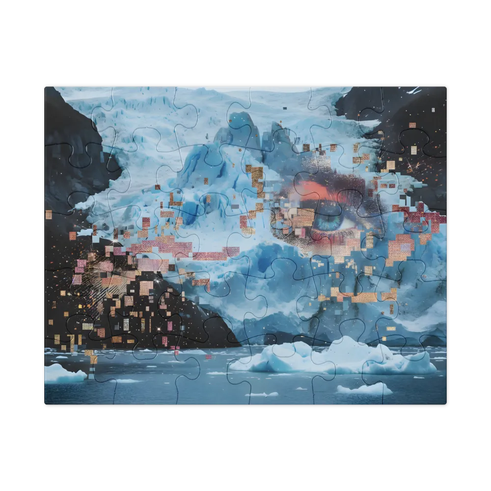 Melting Gaze of the Glacier 
 Jigsaw Puzzle in Tin Box