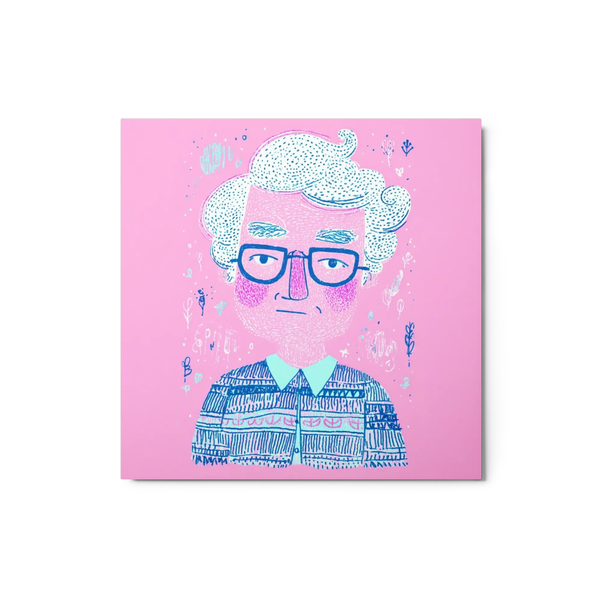 Spectacled Pink Portrait