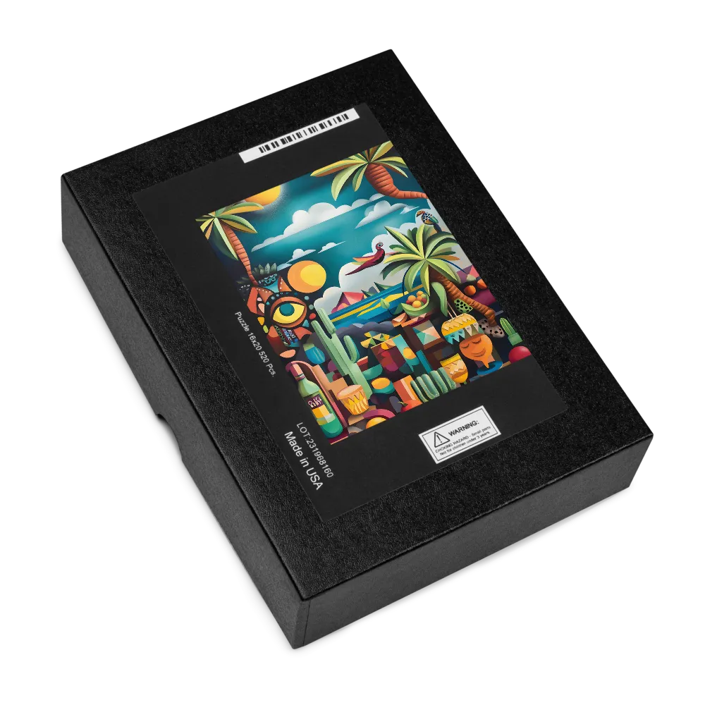 Tropical Cubist Still Life with Eye 
 Jigsaw Puzzle