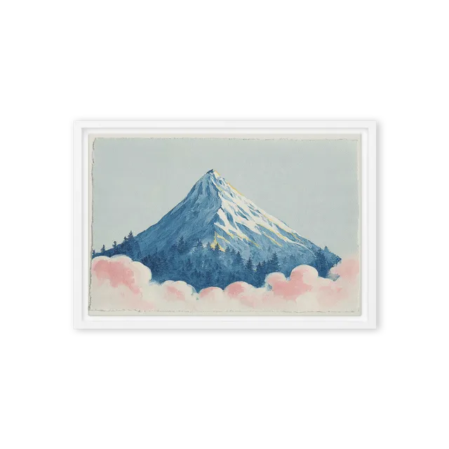 Mountain Above Pink Clouds | Art Print