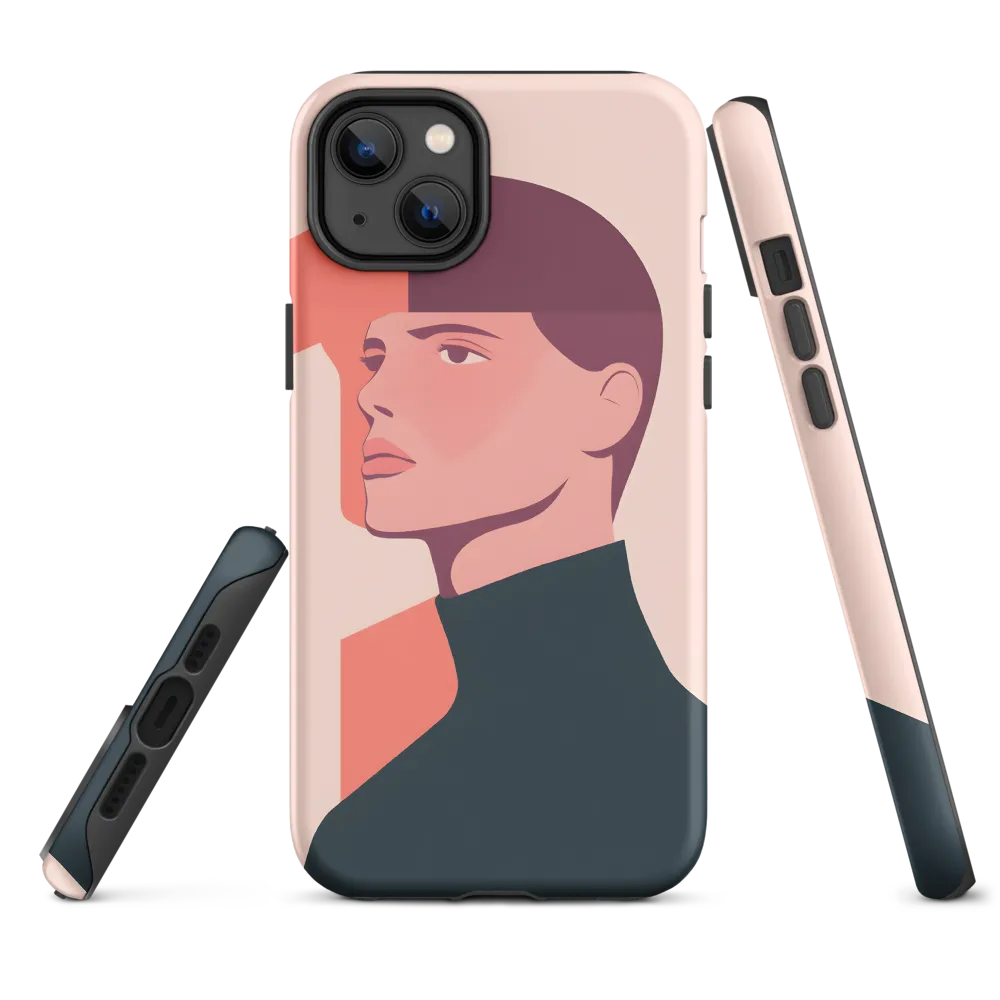 Modern Minimalist Portrait | Phone Case