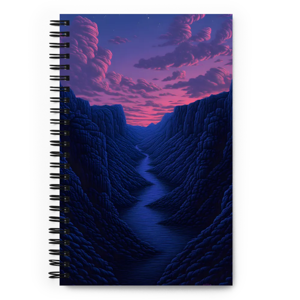Twilight Canyon Flow 
 Spiral Notebook | 140 pages