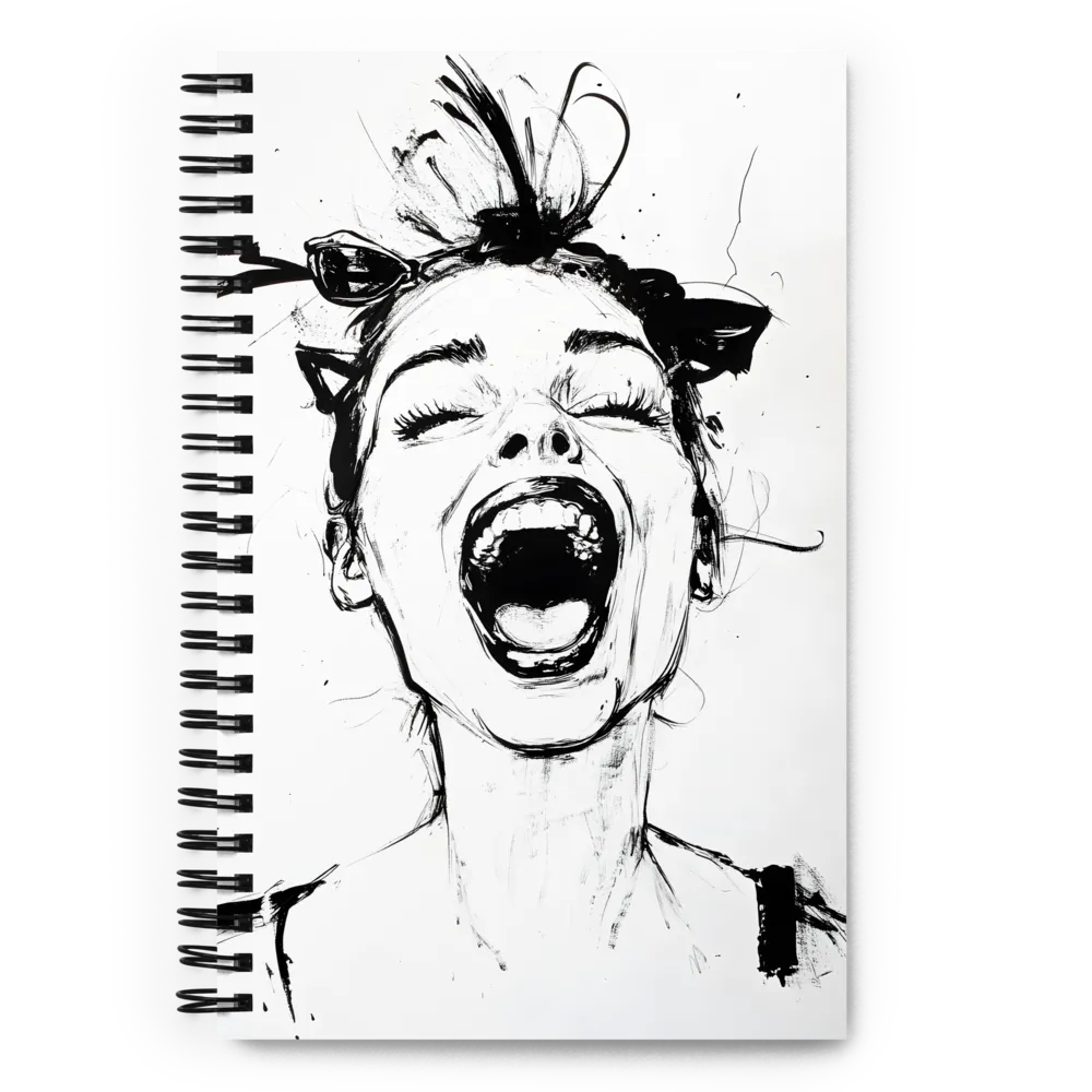 Ecstatic Ink Portrait 
 Spiral Notebook | 140 pages