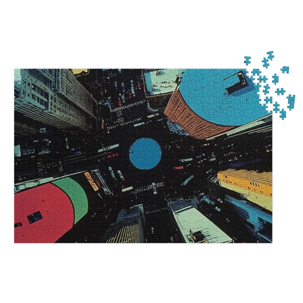 Aerial Urban Cityscape
