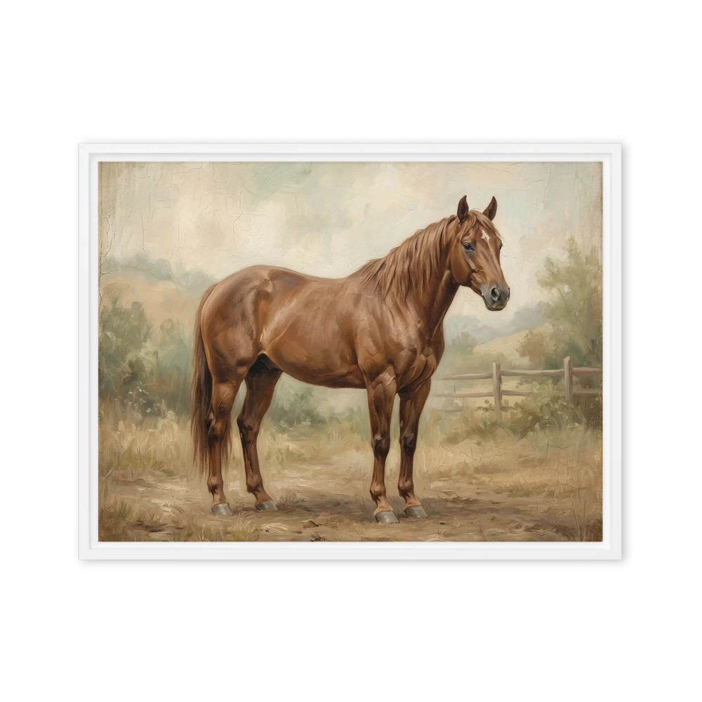 The Chestnut Stallion | Art Print
