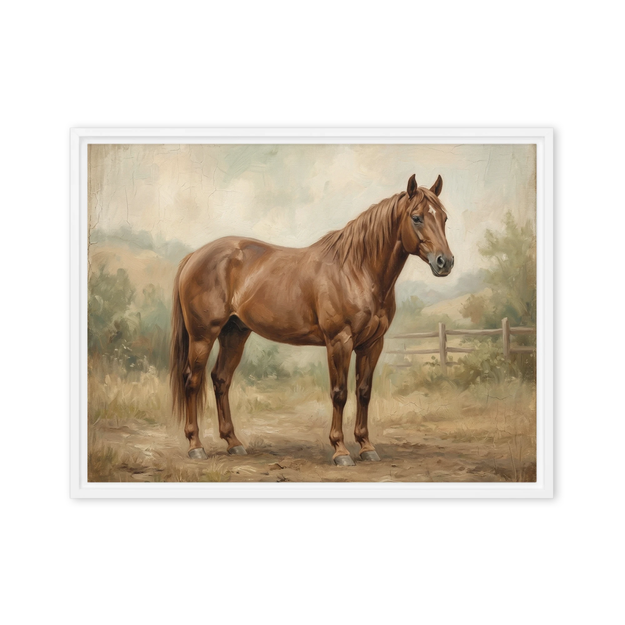 The Chestnut Stallion | Art Print