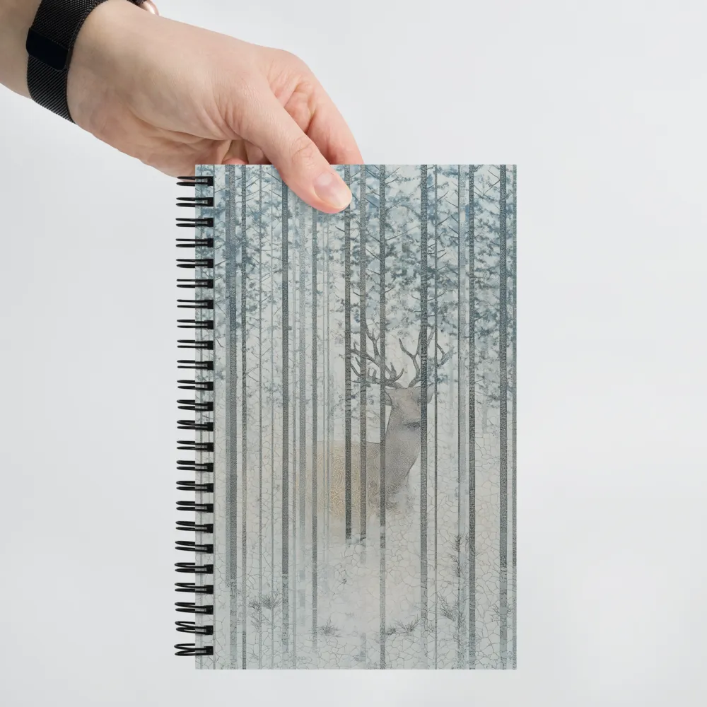Stag in Winter Forest 
 Spiral Notebook | 140 pages