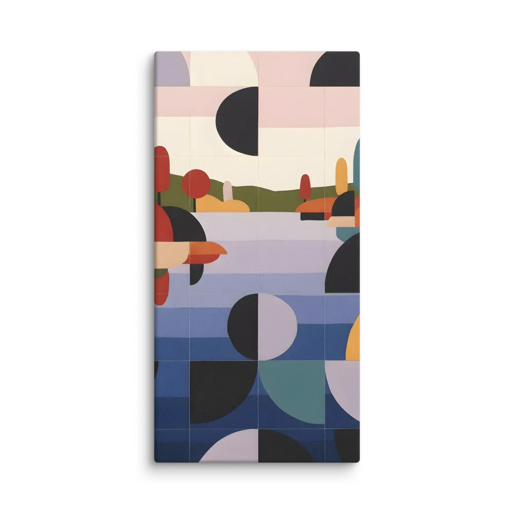 Chromatic Horizon 
 Canvas | 16″x 32″