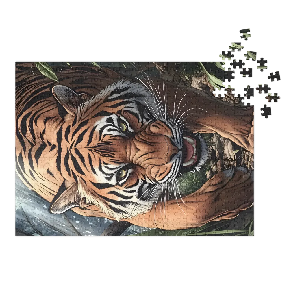 Jungle Roar 
 Jigsaw Puzzle in Tin Box