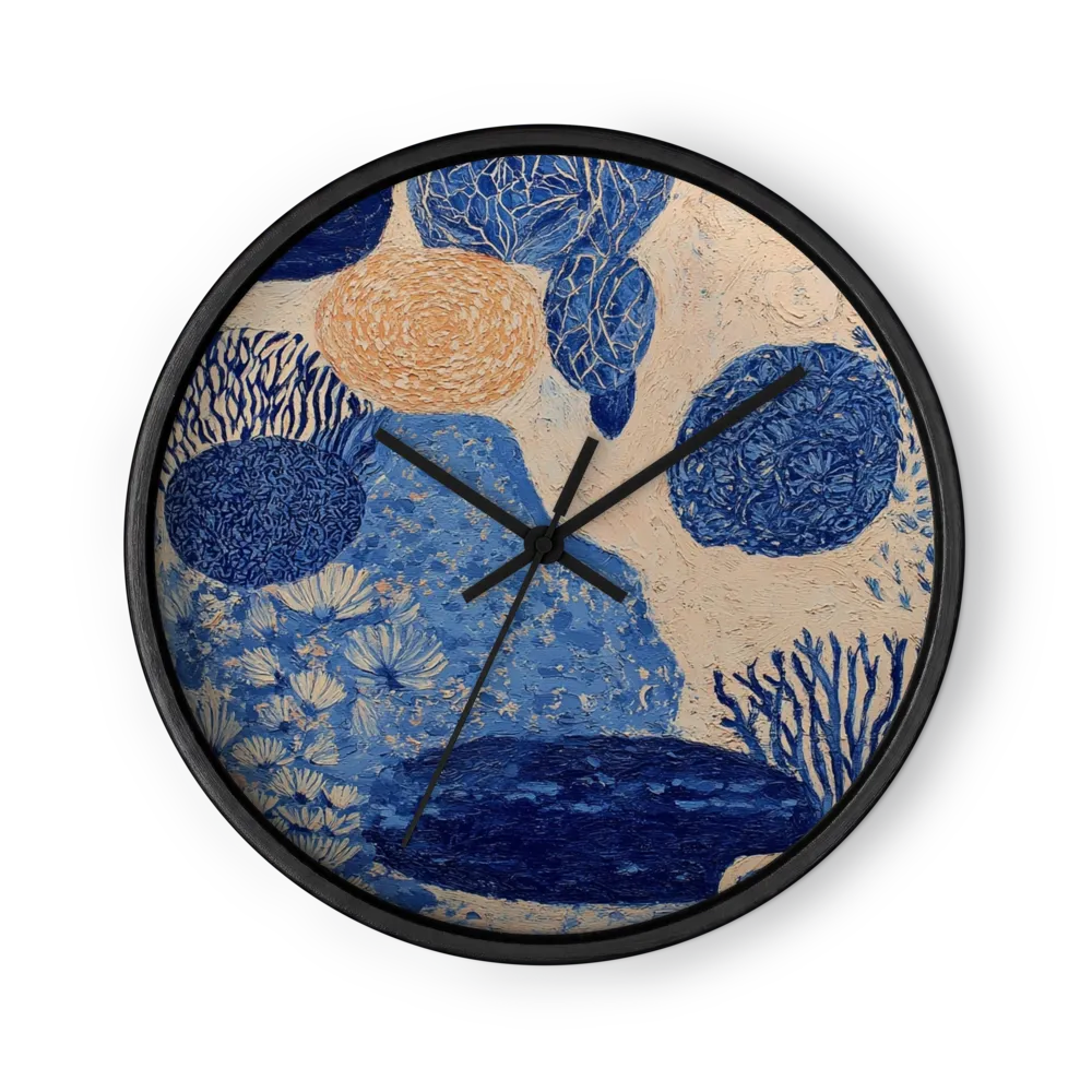 Cerulean Organic Forms | Wall Clock
